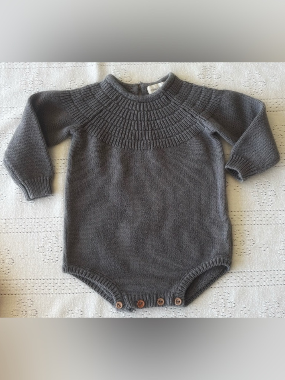Neutral Baby Girl Knit Bundle 6–12M | Quincy Mae + H&M Set 🤍 - Picture 3 of 7